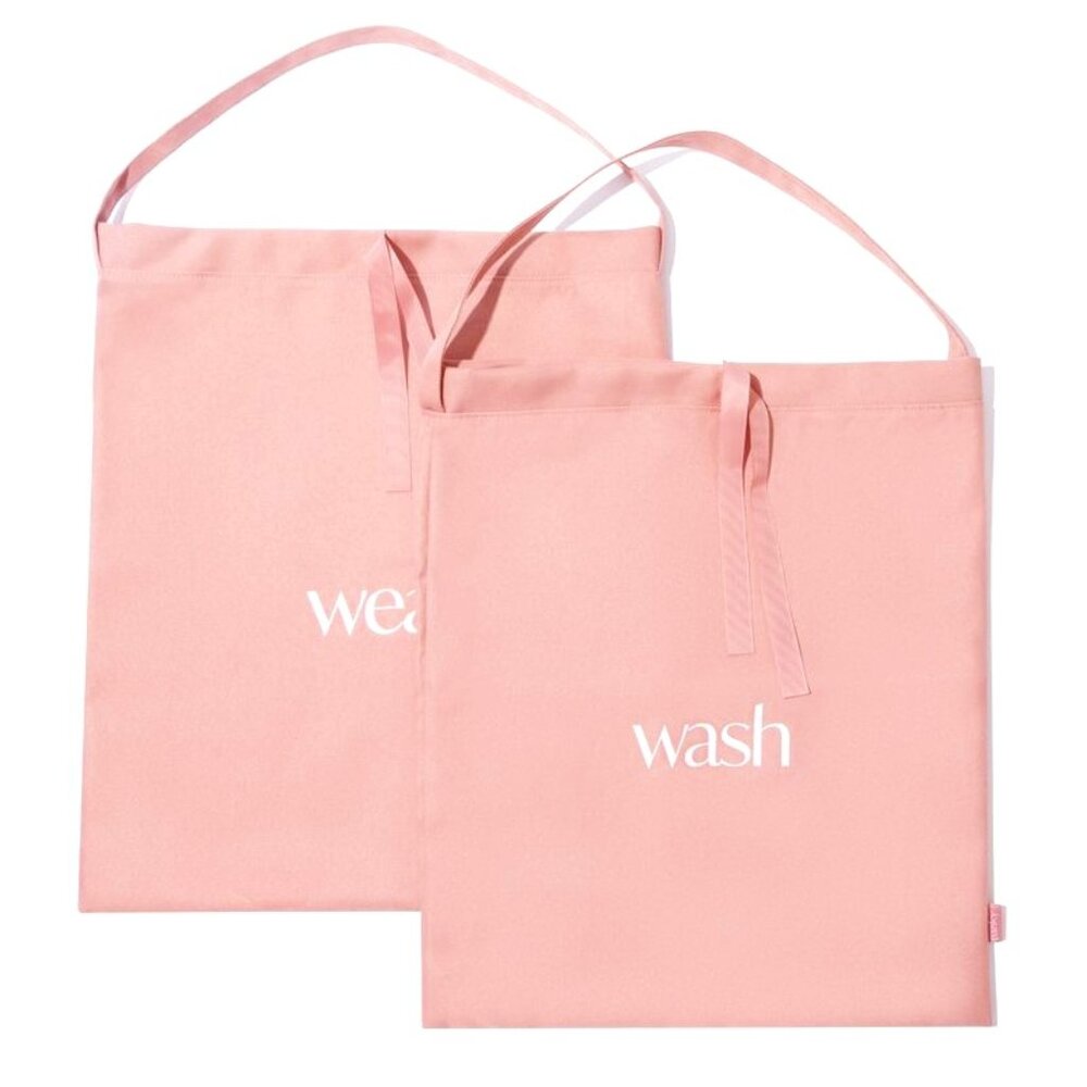 Hanky Panky Wash&Wear Travel Bags Set Of 2 16"H x 14"L Dusty Rose Polyester NWT
